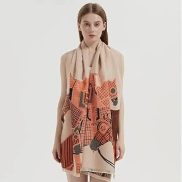 Anthro Kerri Horse Poncho Scarf - Picture 2 of 6